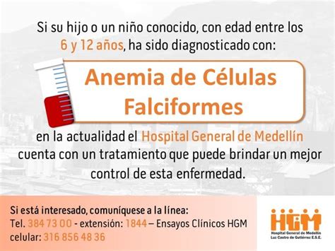 Tratamiento Para Mejorar La Enfermedad Anemia De Células Falciformes En Niños Entre 6 Y 12 Años