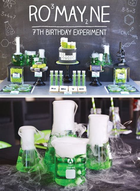 Science Birthday Party Birthday Cards