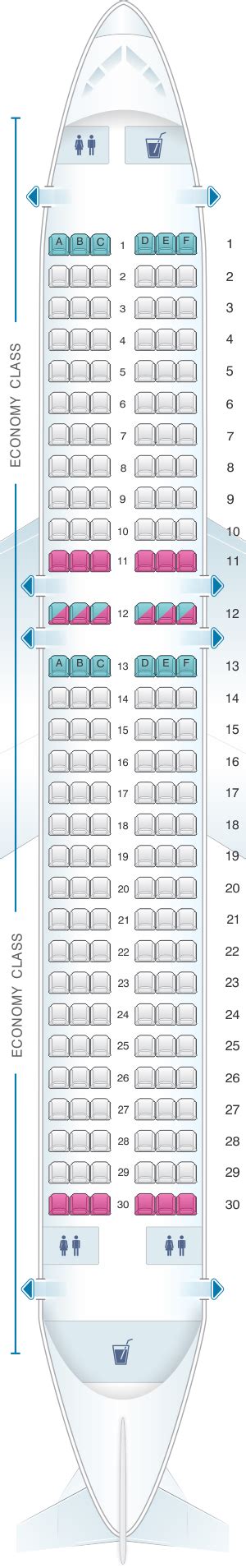 Seat Map Airbus A320