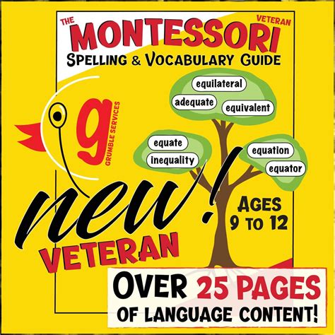 Montessori Spelling And Vocabulary Veteran Guide Greek Latin Etsy