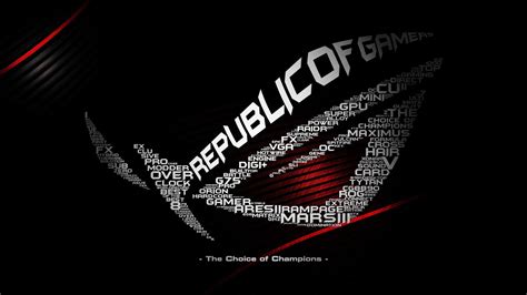 Download Asus Puter Rog Gamer Republic Gaming Wallpaper Background By Arobles Rog
