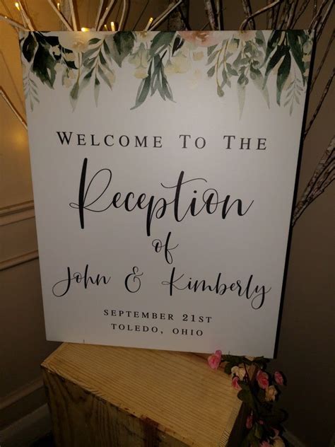 Welcome To Our Reception Sign Reception Signs Wedding Signs Wedding Dj