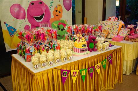 Barney Themed Party Ideas Barney Birthday Party Barney Birthday