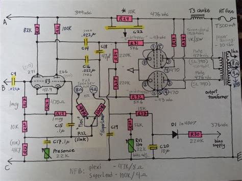 Dual Circuit Mod 22041987plexi Power Section Notice Selectable Nfb