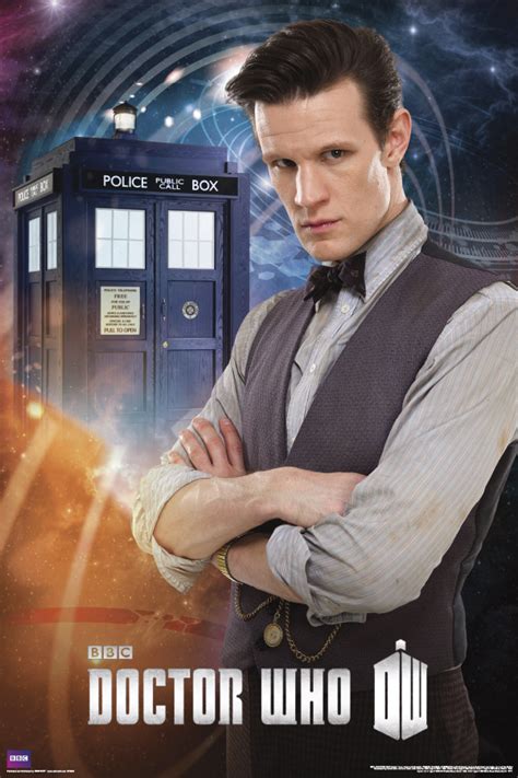 May142685 Doctor Who Matt Smith And Tardis Rolled Poster Previews World