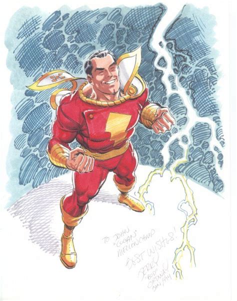 Jerry Ordway Captain Marvel Shazam Comic Art Impressive Captain