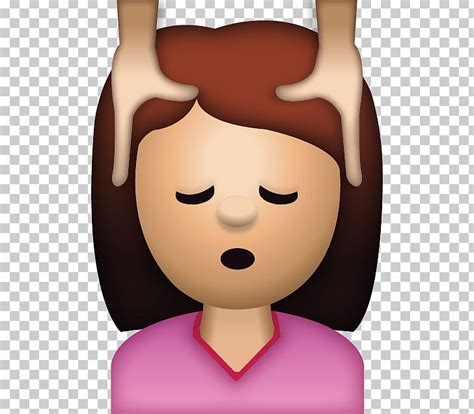 The Emoji Movie Massage Sticker Emojipedia Png Clipart Brown Hair