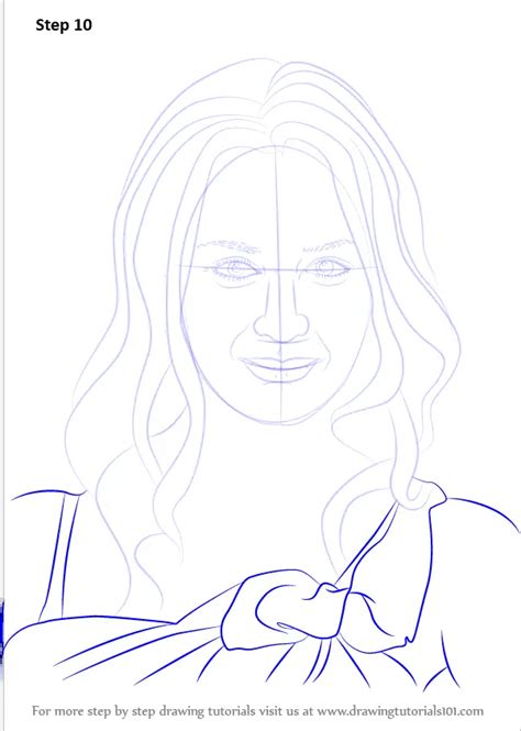 Learn How To Draw Emily Blunt Celebrities Step By Step Drawing