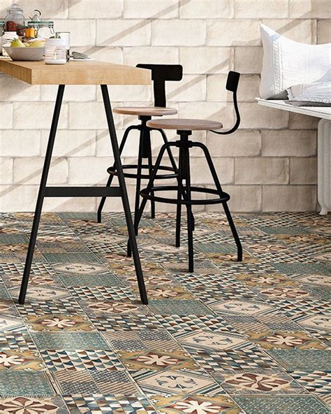 Zementoptik fliese nube blau 20x20 cm. Retro Bodenfliese 20x20 cm Pav. Padua Mix | Moderne ...