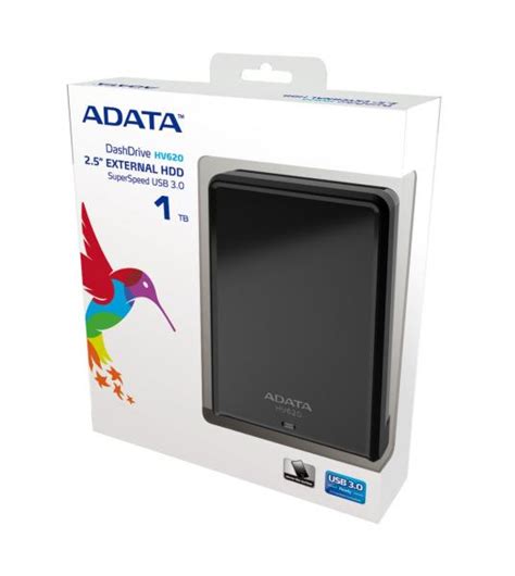 The drive was operating near 44c during the testing and usage. 1TB AData DashDrive HV620 USB3.0 Black Portable Hard Drive