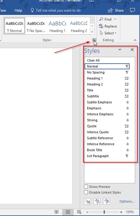 Cara Menggunakan Style Pada Microsoft Word Windowsku