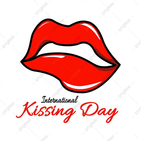 Día De Besos Con Labios Rojos Png Pareja Romance Amor Png Y Psd