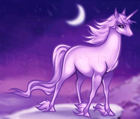 How To Draw An Anime Unicorn Step By Step Drawing Guide By Dawn