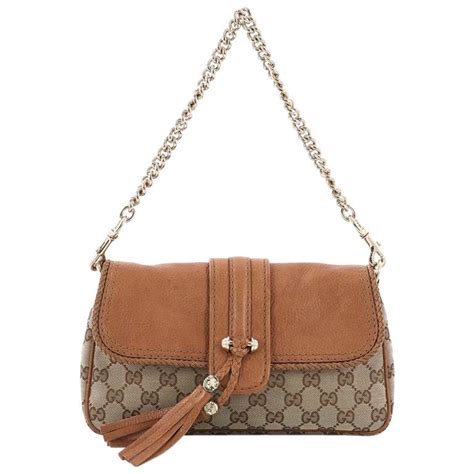 Gucci Marrakech Convertible Evening Bag Leather And Gg Canvas At 1stdibs