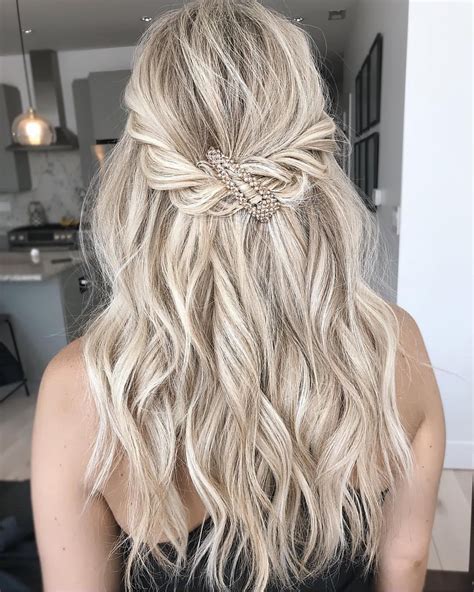 Fresh Nice Half Up Half Down Hairstyles Easy For Hair Ideas Best Wedding Hair For Wedding Day Part