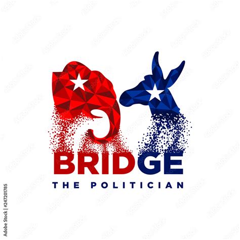 Vecteur Stock Political Logo Design Inspiration Republican And
