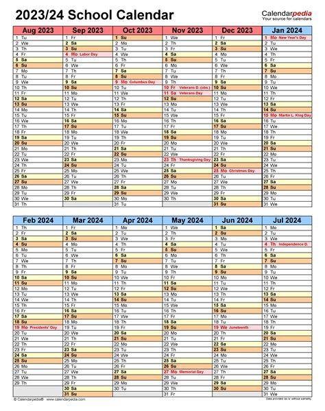 2023 2024 Two Year Calendar Free Printable Pdf Templates Images