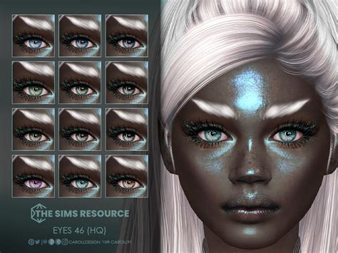 The Sims Resource Eyes 46 Hq Sims 4 Cc Eyes Sims Cc Brows