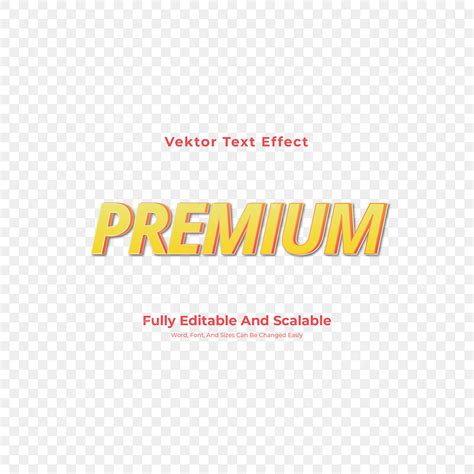 Premium Text Effect Vector Art Png Premium Text Effect Design Premium