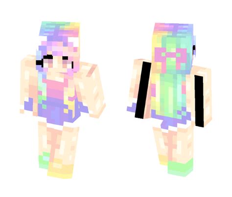 Download Cute Rainbow Girl Minecraft Skin For Free Superminecraftskins 629
