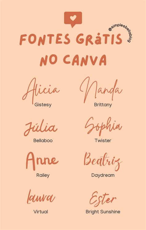 melhores fontes grátis no Canva para usar em Lettering tutorial Combinações de fontes