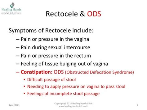 obstructed defecation syndrome diagnosis and surgical treatment