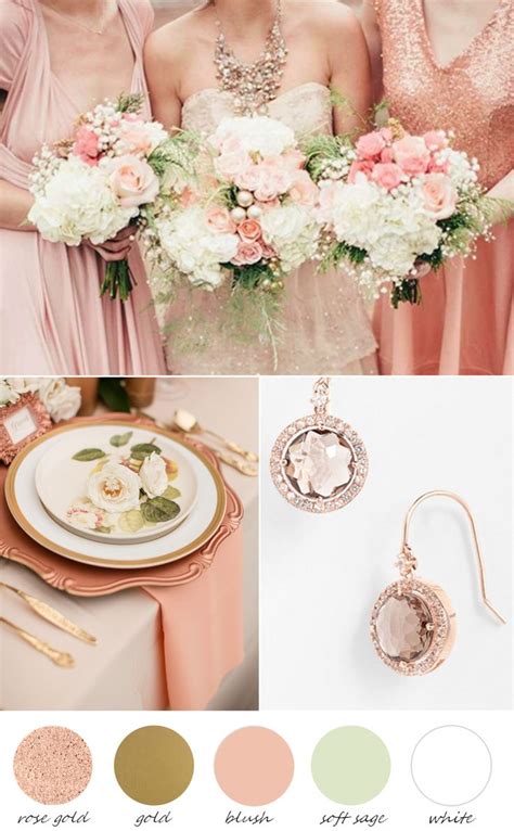 Party Palette Rose Gold Gold Wedding Theme Rose Gold Wedding