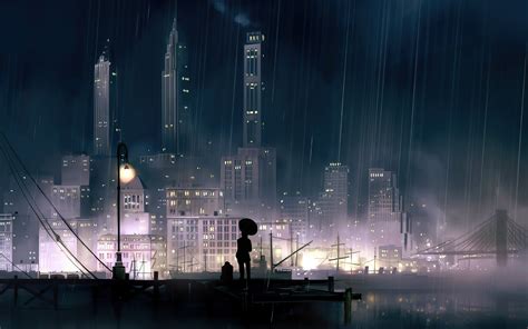 24 Alone Night City Anime Inspirasi Terbaru