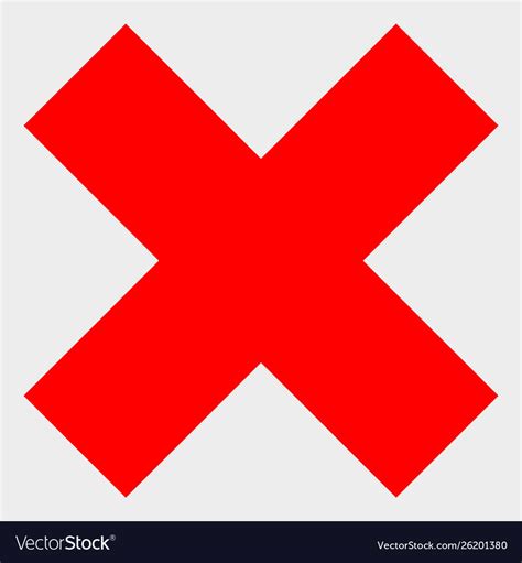 Download X-cross icon Royalty Free Vector Image - VectorStock
