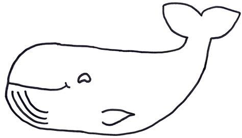 Blue Whale Clipart Black And White Clipart Image 6971