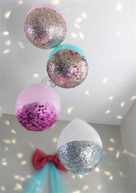 How To Make Diy Glitter Dipped Balloons