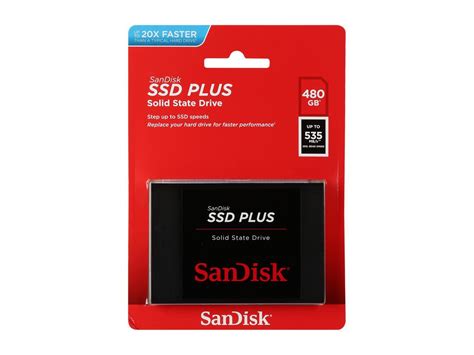 Sandisk Ssd Plus 480gb Internal Ssd Sata Iii 6gbs 257mm Sdssda