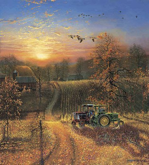 Dave Barnhouse Tractor Art Farm Art Farm Paintings