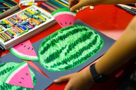 How To Make A Watermelon Art For Kids Hub