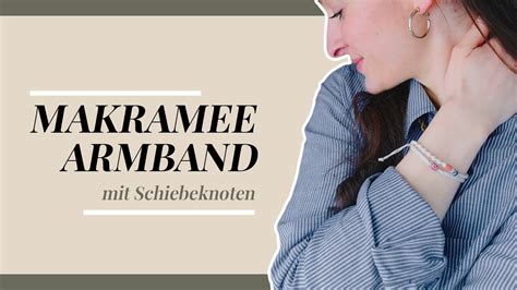 Einfaches Makramee Freundschafts Armband Mit Schiebeknoten Diy