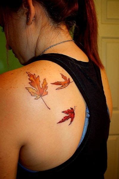 Autumn Leaves Tattoo On The Back Tattoomagz › Tattoo Designs Ink