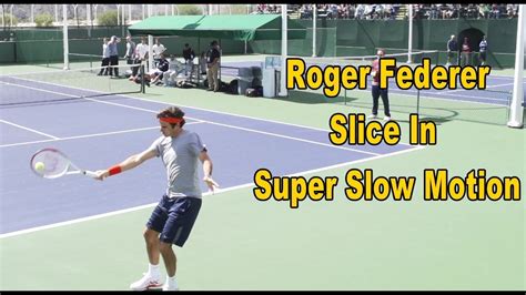 Federer has all of the important fundamentals in place and we can learn a lot from studying his serve mechanics! Roger Federer Slice Backhand In Slow Motion - BNP Paribas ...
