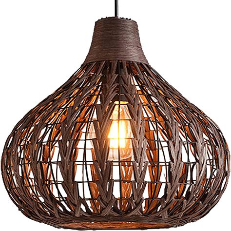 Buy Bamboo Chandelier Handwoven Rattan Pendant Light Wicker Lamp Shade