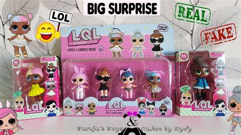Fake Lol Surprise Dolls Series 2 Big Lql Surprise Fake Vs Real Youtube