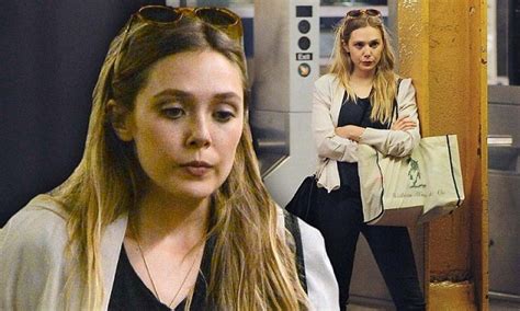 Shes Just An Ordinary Girl Elizabeth Olsen Goes Incognito As She Takes The New York Subway