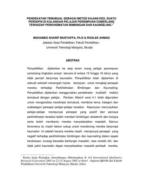 Selepas itu barulah pelajar mesti menghuraikan dapatan kajian. Contoh Kajian Kes Kaunseling