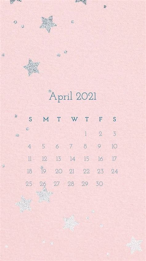 April Aesthetic Printable Calendar
