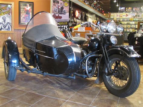 1947 Harley Davidson El With Sidecar National Motorcycle Museum