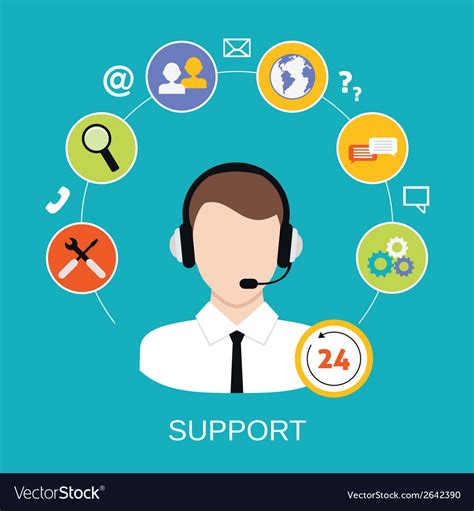 Customer Support Service Royalty Free Vector Image