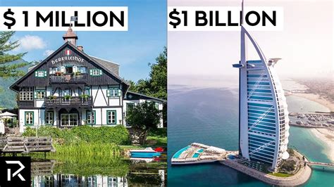 1 Million Vs 1 Billion Hotels Youtube