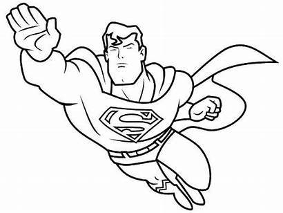 Coloring Pages Superhero Super Printable Superman