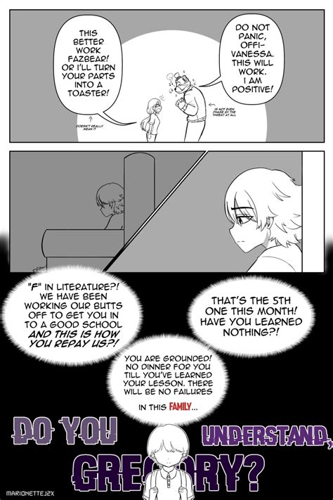 comic of glamrock freddy, vanessa and gregory | Fandom