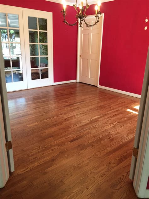 This Is The Dining Room With New White Oak Floors Stained In English