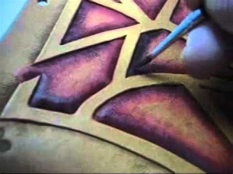 Fortunately, leather dyes easily, resulting in a vibrant, permanent change. Brush dyeing Leather - YouTube