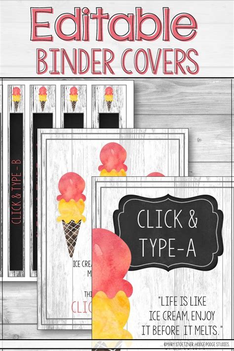 Personalize These Cute Printable Binder Covers To Your Liking Get Organized With These Simple